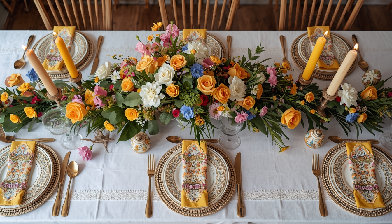 como decorar mesa posta